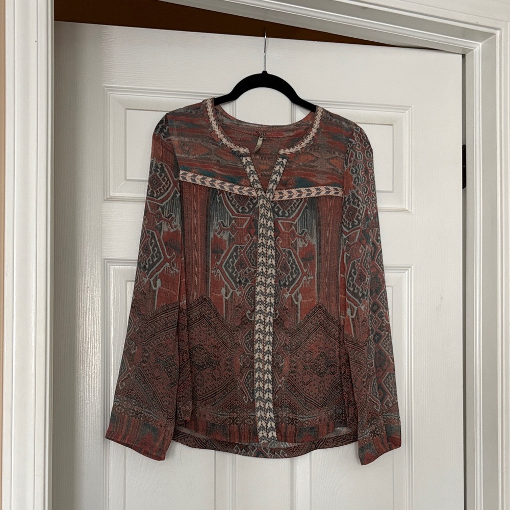 Bke Multicolor Patterned Blouse - image 1